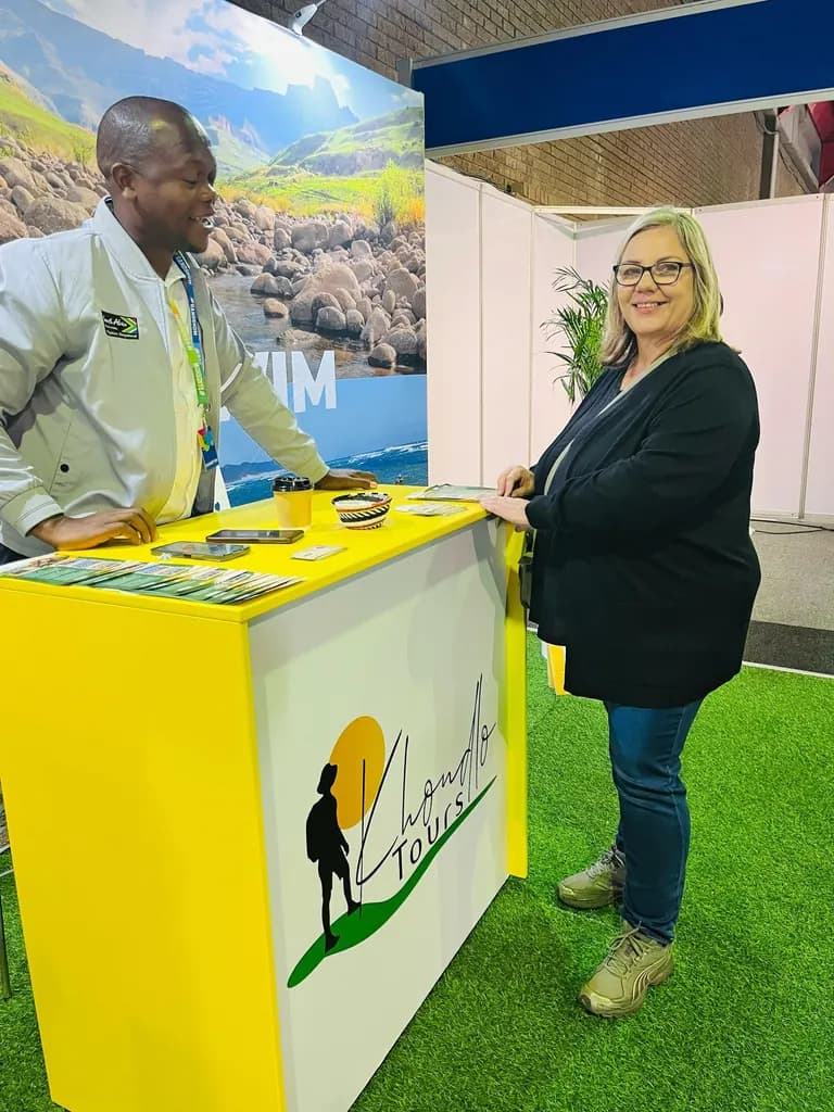 Khondlo Tours stand at a tourism expo